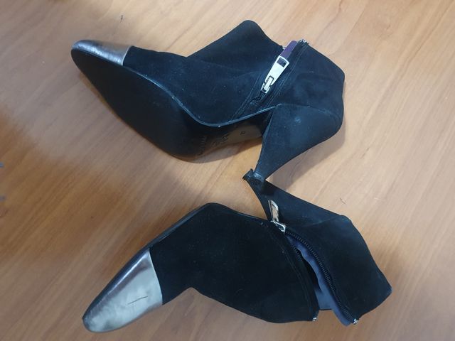 Botín Bimba y Lola Negro y Plateado