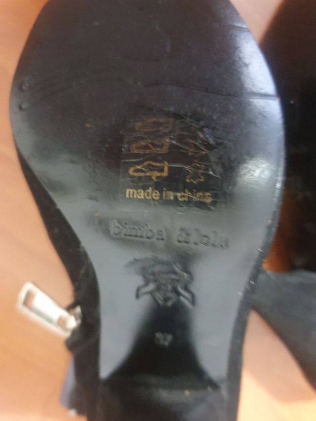 Botín Bimba y Lola Negro y Plateado