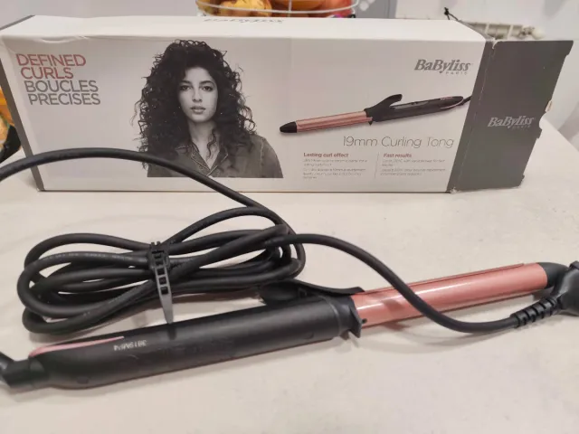 Tenacillas BaByliss 19mm Negro/Dorado