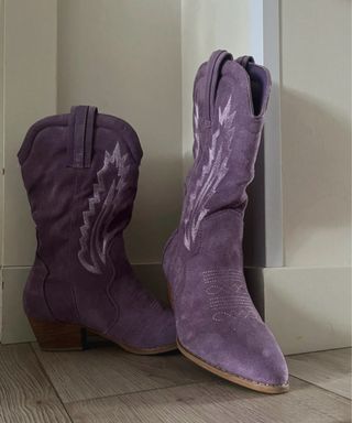 Botas cowboy ante lila / morado de Krack