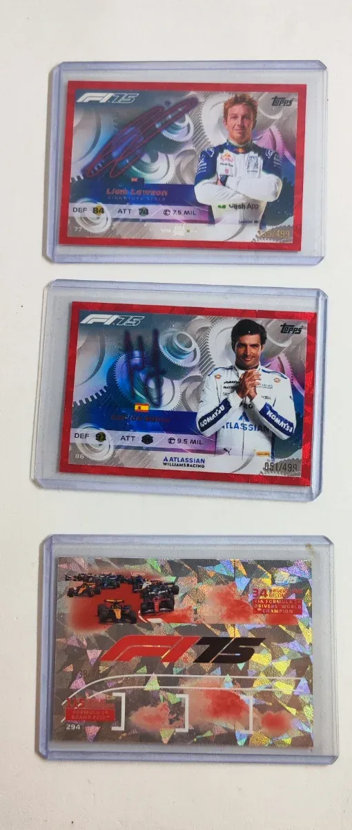 7 cartas Numeradas Topps Turbo Attax 2025