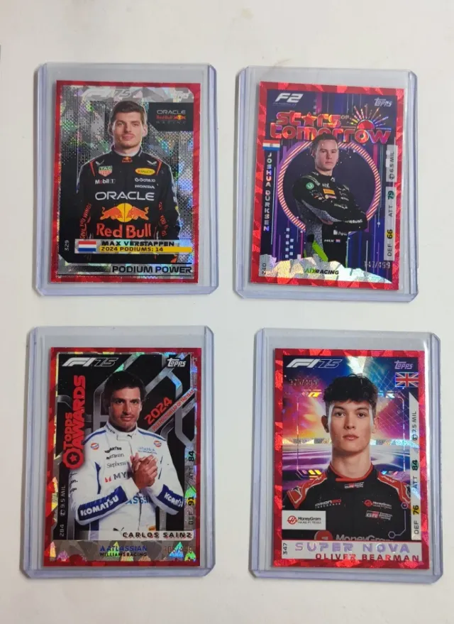 7 cartas Numeradas Topps Turbo Attax 2025