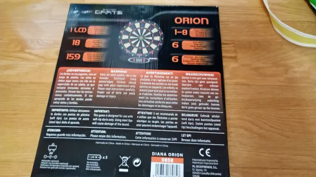 Diana de dardos electrónica Orion