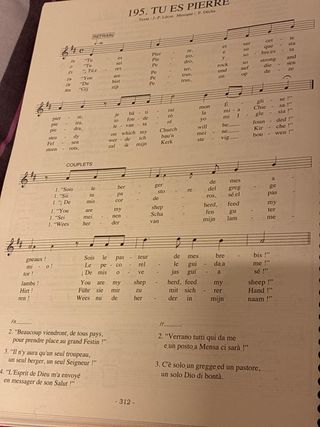 Cantos de Lourdes. repertorio multilingüe