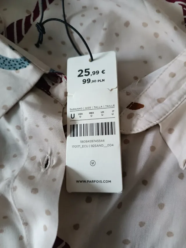 Camisa estampada nueva