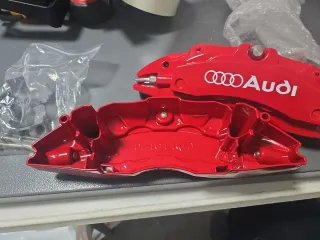 Protector 4 Pinzas de freno Audi rojas (2 unidades