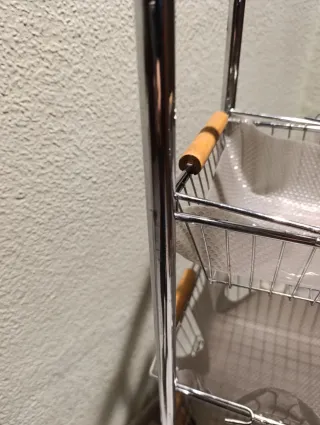 Carro organizador metal 5 niveles, baño o cocina