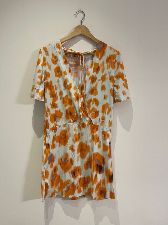 Vestido Bimba y Lola Escote Espalda Estampado