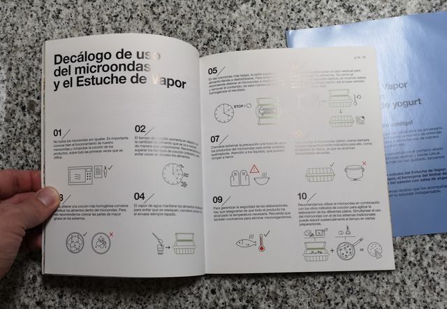 La guía de Lékué y estuche de vapor