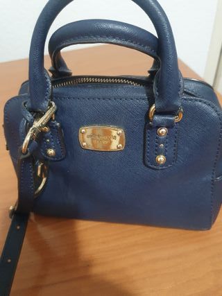 Bolso Michael Kors Azul y Dorado