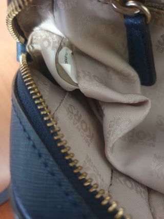 Bolso Michael Kors Azul y Dorado