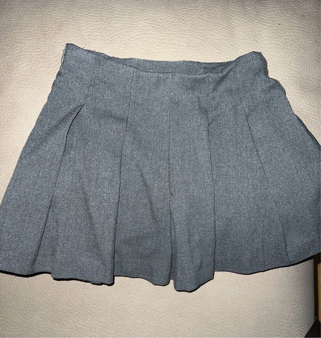 Falda Zara Talla 7 Gris
