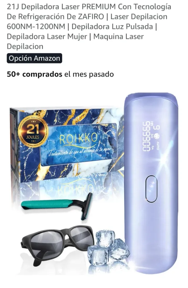 Depiladora Láser Portátil ROIKKO 3 en 1