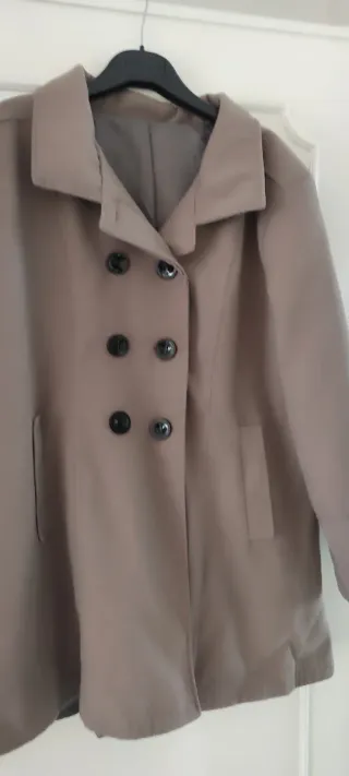 Cappotto invernale donna beige/grigio