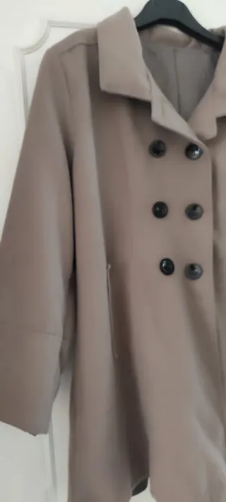 Cappotto invernale donna beige/grigio