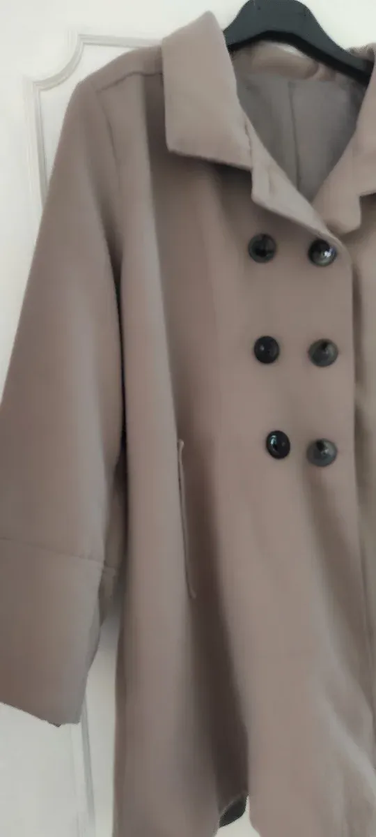 Cappotto invernale donna beige/grigio