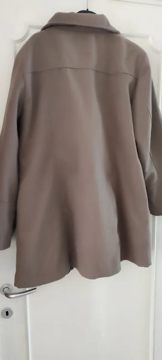 Cappotto invernale donna beige/grigio