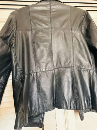 Chaqueta Cuero Negro Talla M