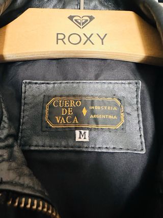 Chaqueta Cuero Negro Talla M