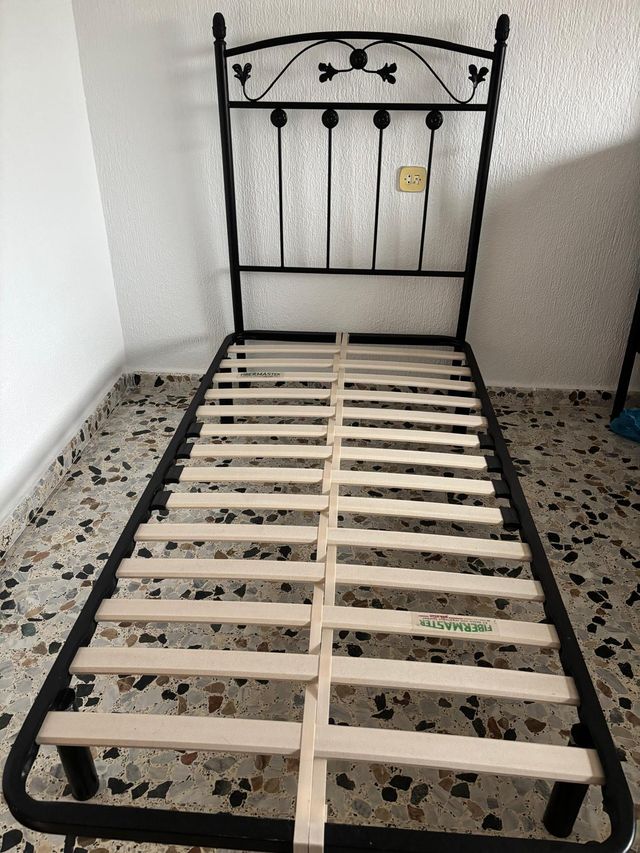 Conjunto cabecero y somier cama individual