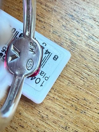 Anillo Viceroy Plata con Piedra Roja