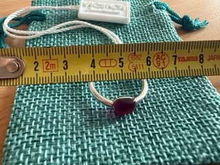 Anillo Viceroy Plata con Piedra Roja