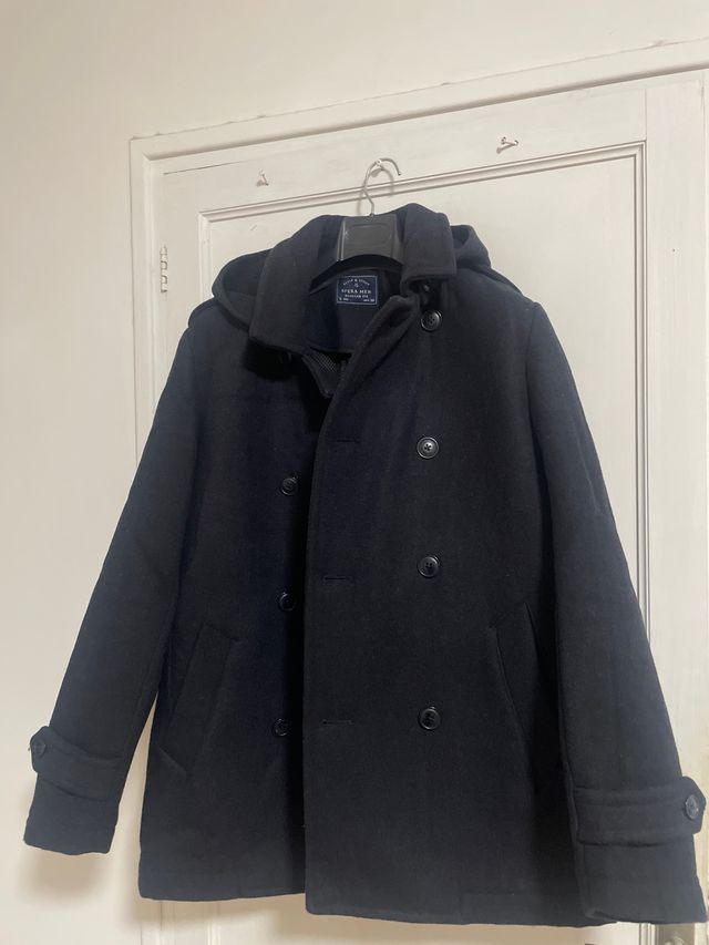 Abrigo Sfera Men Azul marino con Capucha