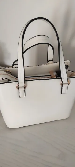 Borsa Rifle Beige/Nero Nuova