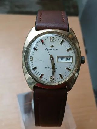 Hamilton Automático Marrón/Dorado