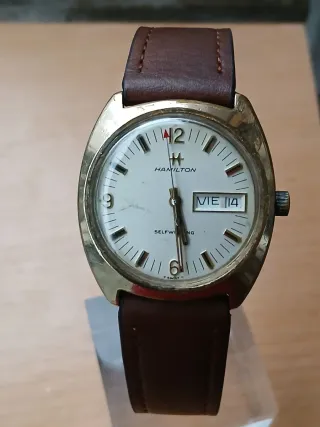 Hamilton Automático Marrón/Dorado