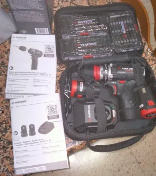 Atornillador Parkside 12V Set nuevo sin estrenar