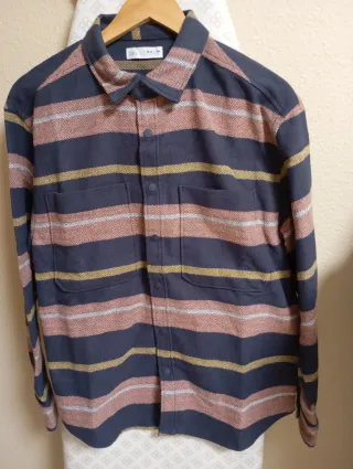 Camisa Zara Talla M Rayas Invierno