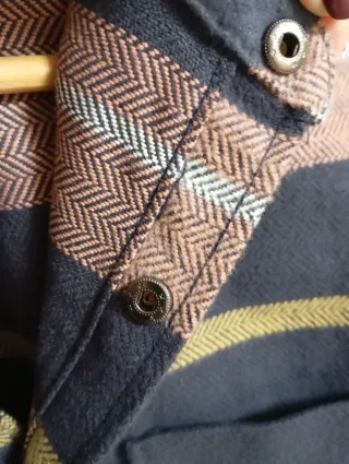 Camisa Zara Talla M Rayas Invierno