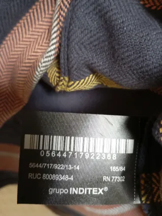 Camisa Zara Talla M Rayas Invierno