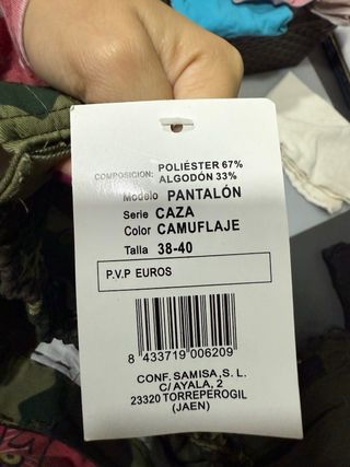 Pantalones cargo camuflaje