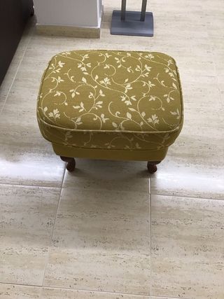 Sillón tapizado madera y calzadora