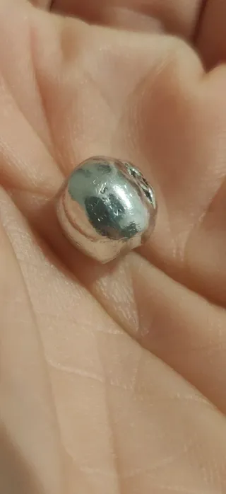 Pandora Charm Gato Plata y Negro.