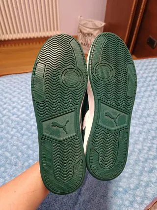 Zapatillas Puma Hombre Blancas y Verdes