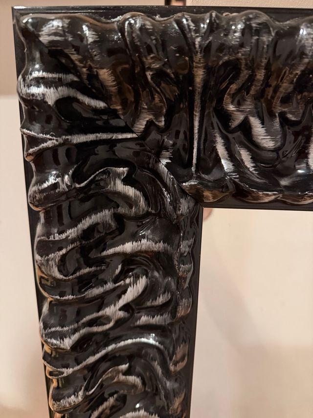 Espejo Negro Marco Decorativo