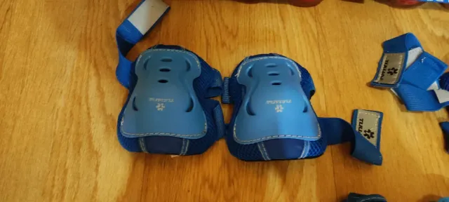 Kit Patinaje Infantil Azul y Naranja