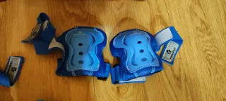 Kit Patinaje Infantil Azul y Naranja