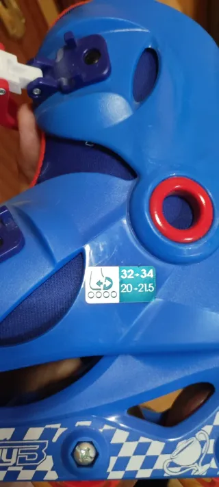 Kit Patinaje Infantil Azul y Naranja