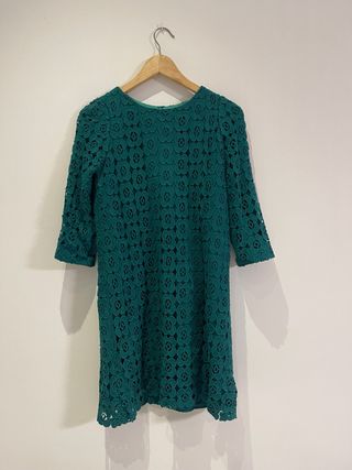 Vestido Pedro del Hierro verde calado