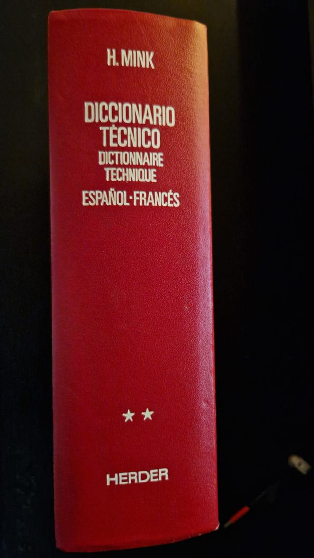 Diccionario técnico H. MINK español-francés