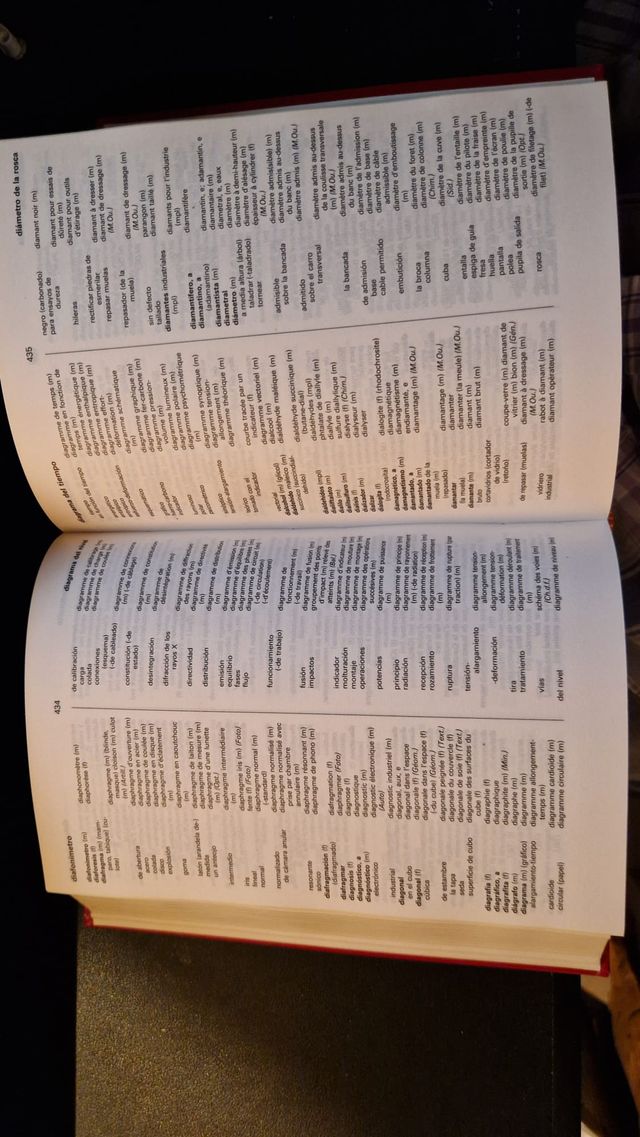 Diccionario técnico H. MINK español-francés