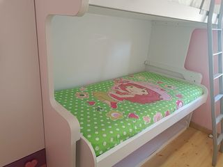 Dormitorio juvenil alta  mesa escritorio de 2 m