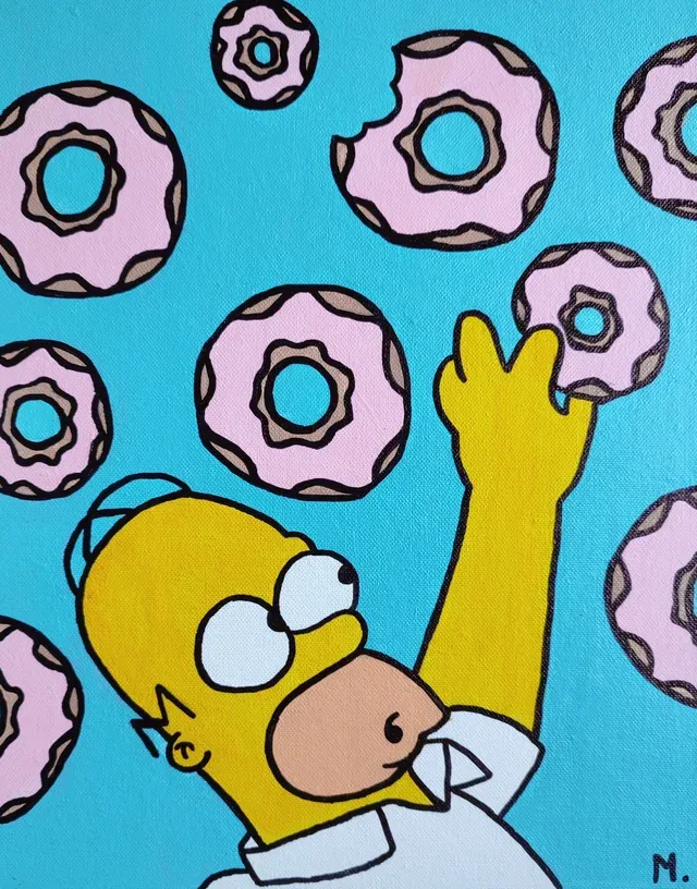 Cuadro de Homer Simpson