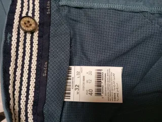 Pantalón largo hombre azul