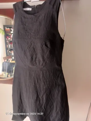 Vestido Negro Mango Talla XS