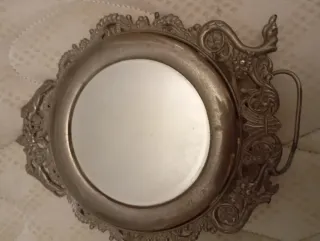 Candelabro de cristal antiguo.gran lote tan solo